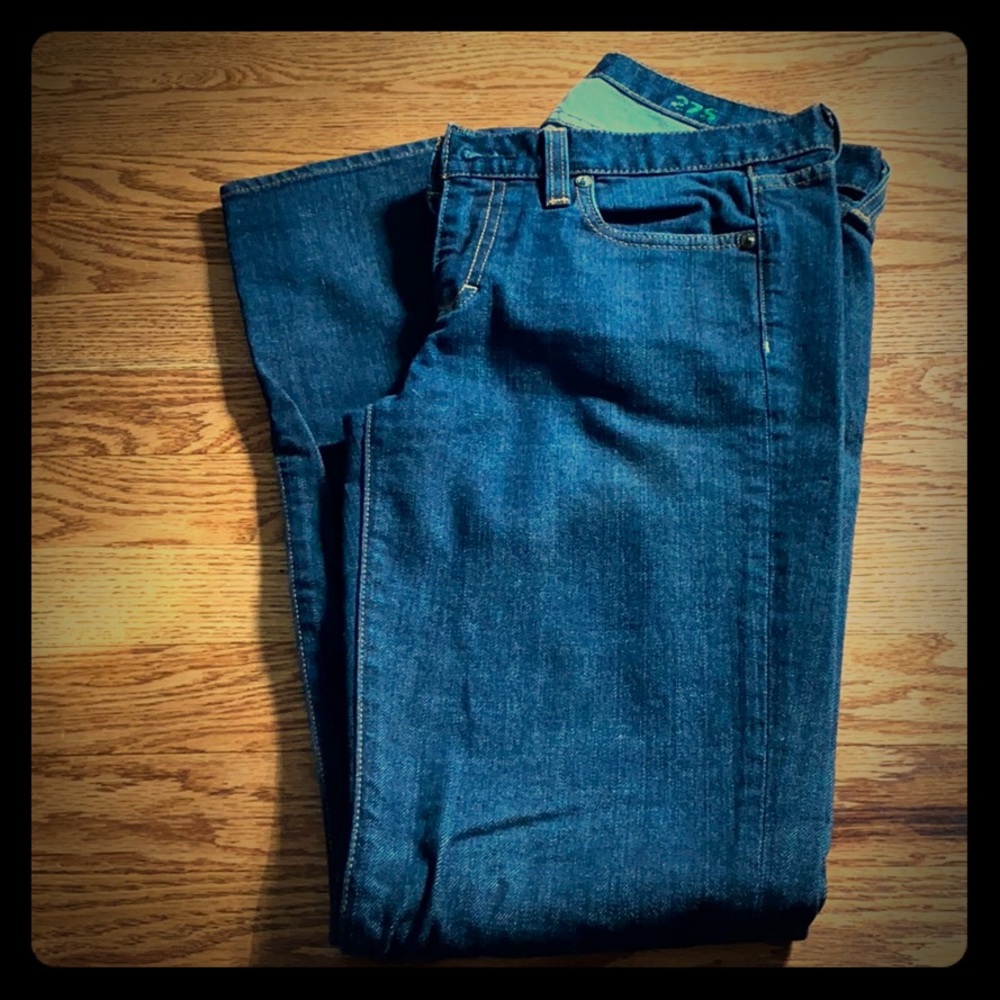 Dark rinse jeans- J Crew